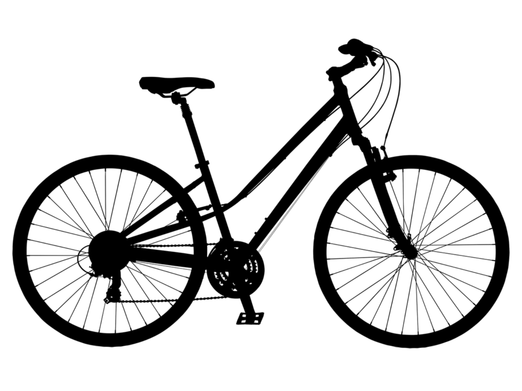 Illustration of fitness bike.