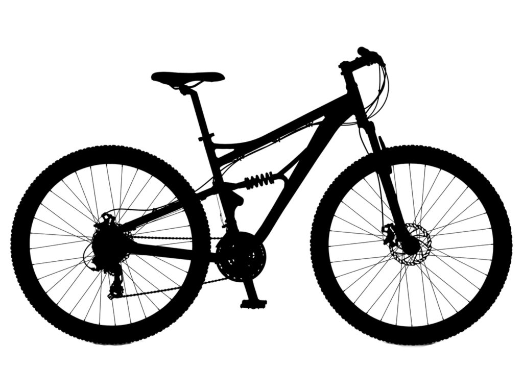Illustration of mountain bike.